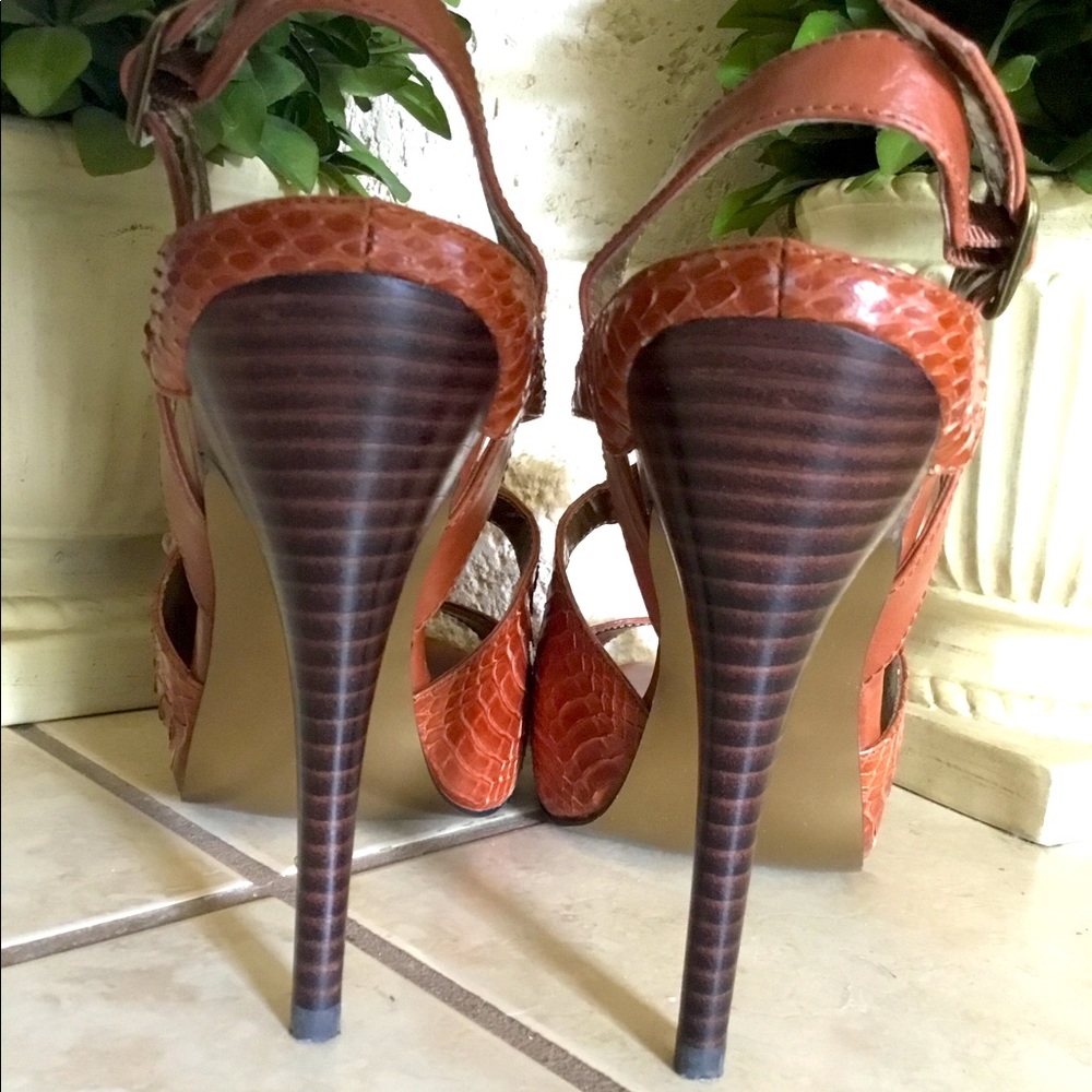 Charles David Tan/Rust Platform Heel - image 5